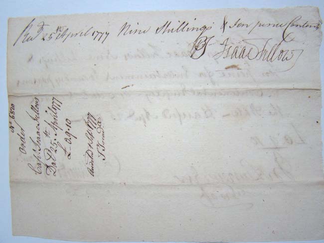 A Revolutionary War letter signed on April 25, 1777 being of Connecticut historical importance signed by Oliver Ellsworth, appointed our third U.S. Supreme Court Chief Justice by George Washington. — image 3